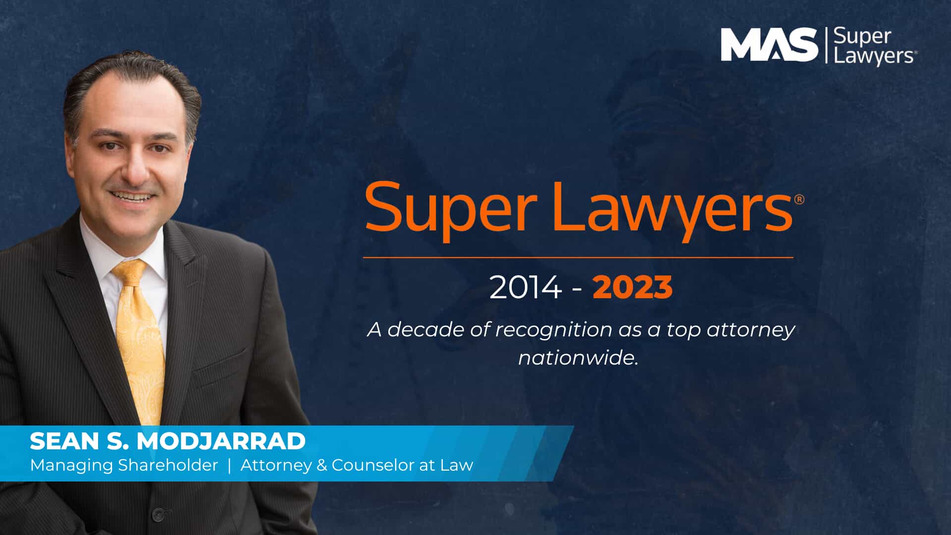 Super Lawyers Decade of Recognition